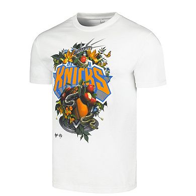 Unisex NBA x Kathy Ager White New York Knicks Identify Artist Series T-Shirt