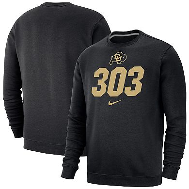 Men's Nike Black Colorado Buffaloes 303 Pullover Sweatshirt