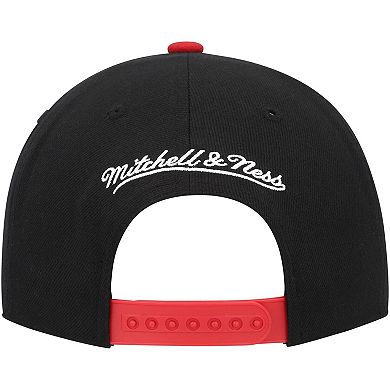 Men's Mitchell & Ness Black Miami Heat SOUL Cross Check Snapback