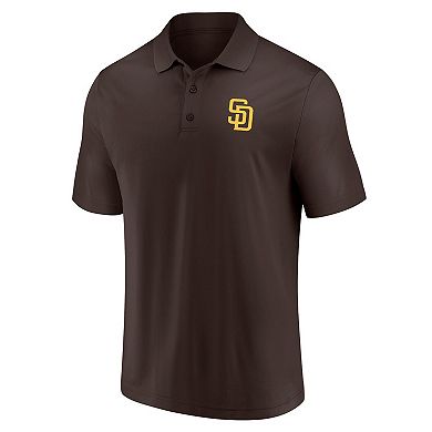 Men's Fanatics Branded Brown/Gold San Diego Padres Dueling Logos Polo Combo Set