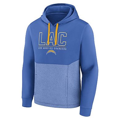 Men's Fanatics Branded  Powder Blue Los Angeles Chargers Successful Tri-Blend Pullover Hoodie