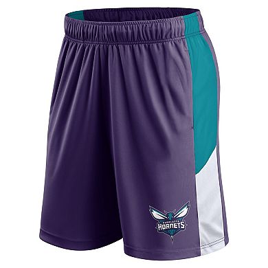 Men's Fanatics Branded  Purple Charlotte Hornets Practice Performance Shorts