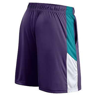 Men's Fanatics Branded  Purple Charlotte Hornets Practice Performance Shorts