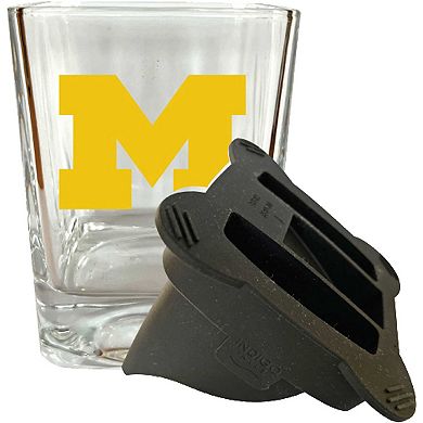 Michigan Wolverines 15oz. Ice Wedge Glass
