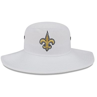 Men's New Era White New Orleans Saints 2023 NFL Training Camp Panama Bucket Hat