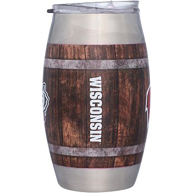 Wisconsin Badgers 15oz. Barrel Tumbler