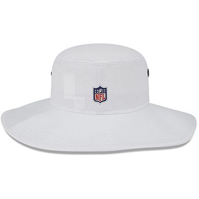 Men's New Era White Green Bay Packers 2023 NFL Training Camp Panama Bucket Hat