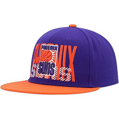 Men's Mitchell & Ness Purple Phoenix Suns SOUL Cross Check Snapback