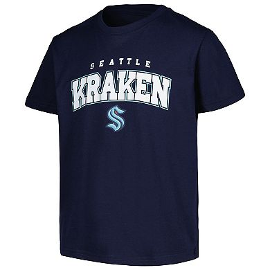 Youth Levelwear Deep Sea Blue Seattle Kraken Little Richmond Core T-Shirt