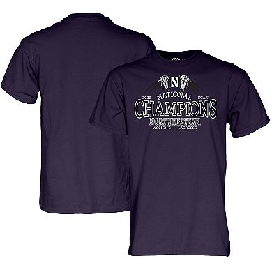 Blue 84  Purple Northwestern Wildcats 2023 NCAA Women's Lacrosse National Champions T-Shirt