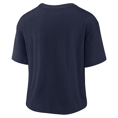 Women's Nike Navy/Silver Dallas Cowboys High Hip Fashion T-Shirt