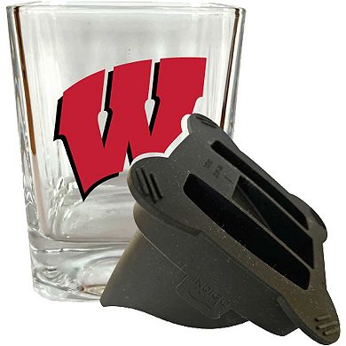 Wisconsin Badgers 15oz. Ice Wedge Glass