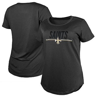 Women's New Era  Black New Orleans Saints 2023 NFL Training Camp T-Shirt