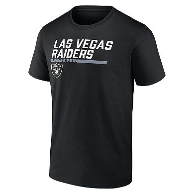 Men's Fanatics Branded Black Las Vegas Raiders Stacked T-Shirt