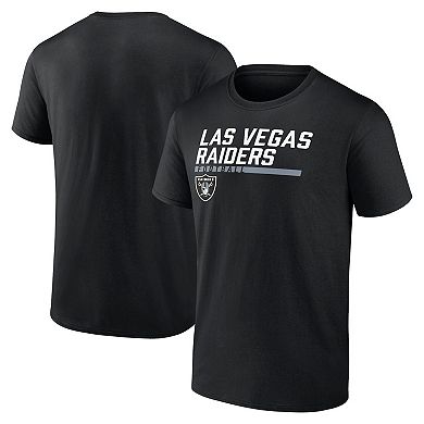 Men's Fanatics Branded Black Las Vegas Raiders Stacked T-Shirt