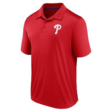 Men's Fanatics Branded  Red Philadelphia Phillies Polo