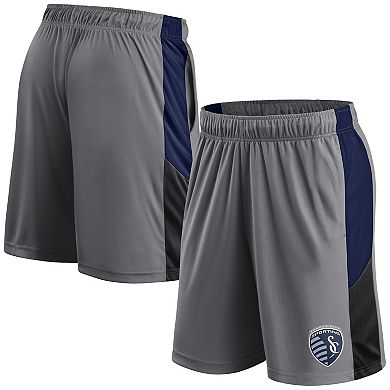 Men's Fanatics Branded Gray Sporting Kansas City Team Shorts