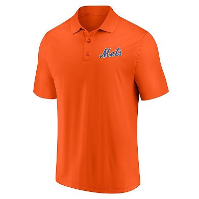 Men's Fanatics Branded Royal/Orange New York Mets Dueling Logos Polo Combo Set