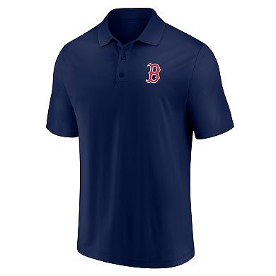 Men's Fanatics Branded Navy/Red Boston Red Sox Dueling Logos Polo Combo Set