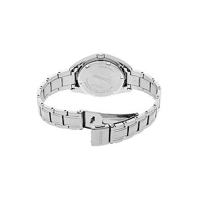 Seiko Women's Essentials Stainless Steel Quartz Green Dial Watch - SUR533