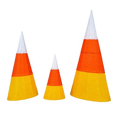 National Tree Company Tinsel Candy Corn Cones Halloween Decoration