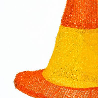 National Tree Company 3-Pack LED 3D Candy Corn Colored Witch's Hat Garden Stakes