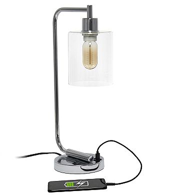 Lalia Home Iron Desk Lamp with USB Port