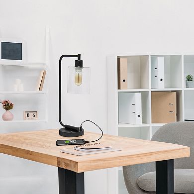 Lalia Home Iron Desk Lamp with USB Port