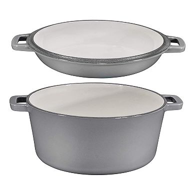 Enamel Cast Iron Dutch Ovens With Handles And Skillet