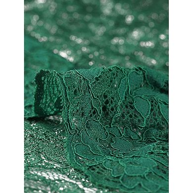 Women's Crop Cardigan 3/4 Sleeve Sheer Floral Lace Shrug Tops