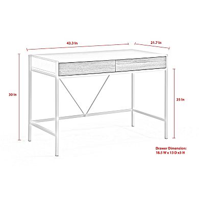 Lluvia Writing Desk 2 Storage Drawers