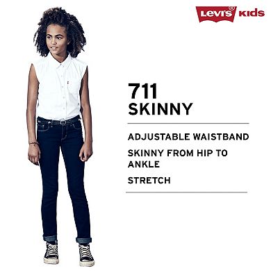 Girls 7-16 Levi's 711 Skinny Dark Wash Skinny Jeans