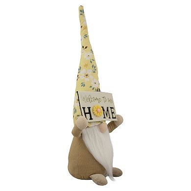 15.25" Spring Sunflower Hat Gnome with Home Sign