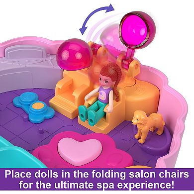 Polly Pocket Groom & Glam Poodle Compact Playset