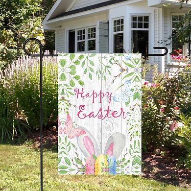 Happy Easter Bunny Ears Garden Flag 12.5"  x 18"