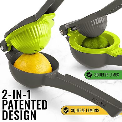 Zulay Kitchen 2-in-1 Lemon Lime Squeezer