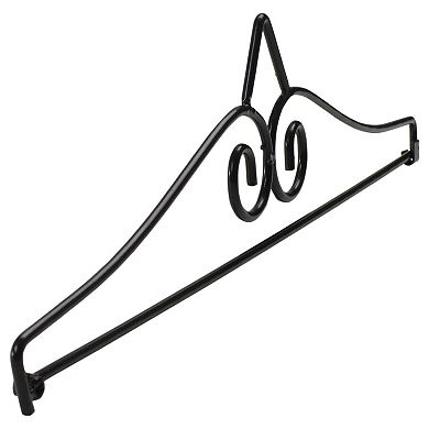 14.5 Inch Black Metal Garden Flag Hanger