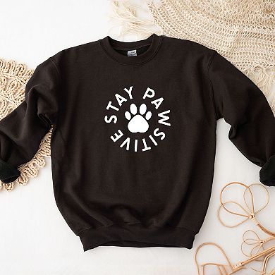 Stay Positive Paw Sweatshirt