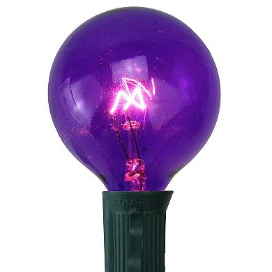 Pack of 25 Purple G50 Incandescent Christmas Replacement Bulbs