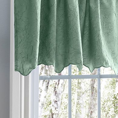 Portland Crushed Design  All Season Taffeta Design Premium Quality Rod Pocket Valance