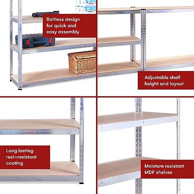 Heavy Duty Garage Shelving Units for Storage with 5 Year Warranty