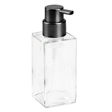 mDesign Glass Refillable Foaming Soap Dispenser Pump