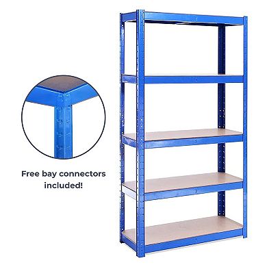 Extra Deep Garage Shed Racking Storage Shelving Unit, 875kg Capacity