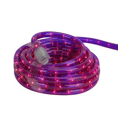 18' Pre lit Purple Incandescent Outdoor Christmas Rope Lights