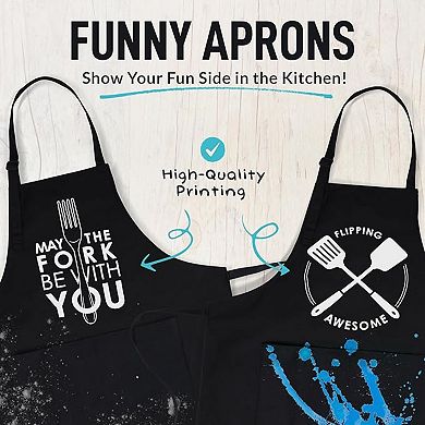 Zulay Kitchen Funny Apron For Men, Women, and Couples