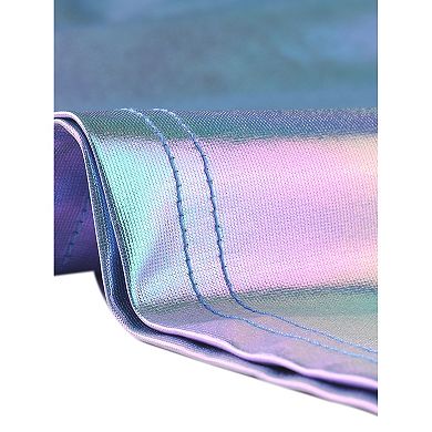 Metallic Mini Skirt For Women's Shiny Holographic Bodycon Skirt