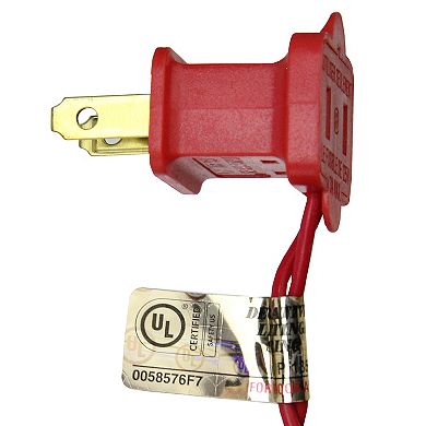 50 Count Red Mini Christmas Light Set  10 ft Red Wire