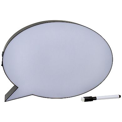 12" LED Lighted Thought Cloud Dry Erase White Board
