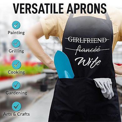 Zulay Kitchen Funny Aprons for Men, Women & Couples