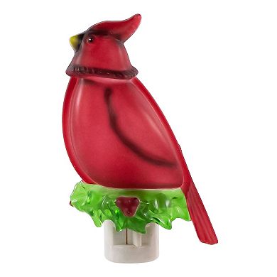 5.5" Red Cardinal Bird Christmas Night Light